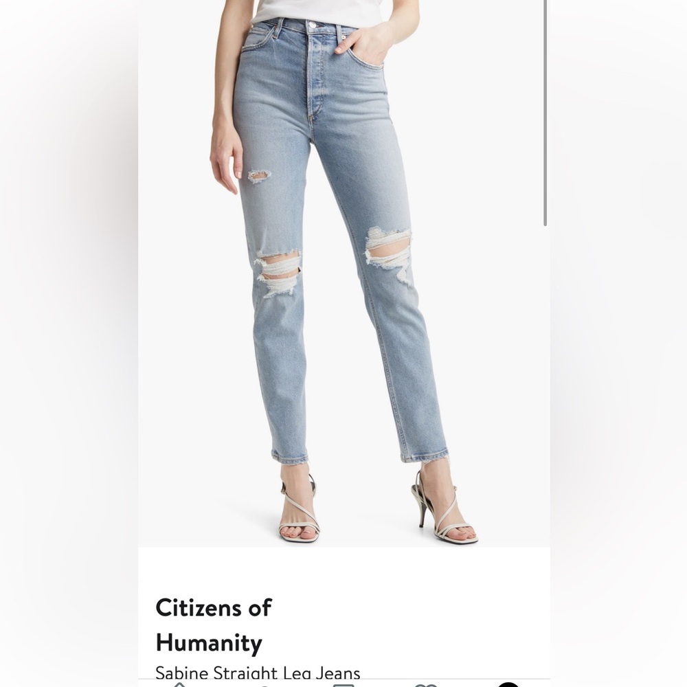 Citizens of Humanity Sabine Straight Leg Jeans (NWT)